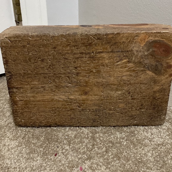 Rustic Marlin Decorative Wooden Block Massachusetts with heart - Picture 2 of 4